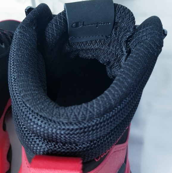 Champion Bromad C Lock Black/Scarlet Red Sneaker Boots Size 7 Youth - Picture 11 of 16